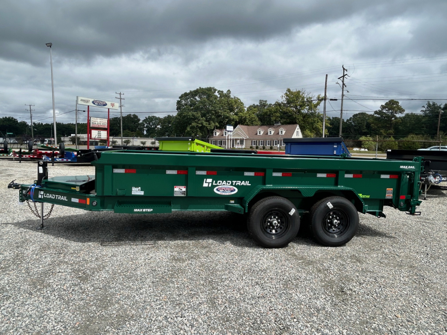 New 2026 Load Trail 7X16 14K Low Pro w/ 2' Sides Dump Trailer