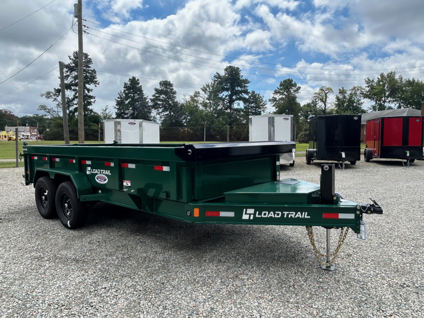 New 2026 Load Trail 7X16 14K Low Pro w/ 2' Sides Dump Trailer