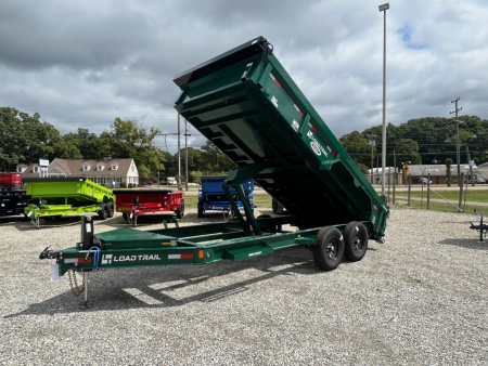 New 2026 Load Trail 7X16 14K Low Pro w/ 2' Sides Dump Trailer