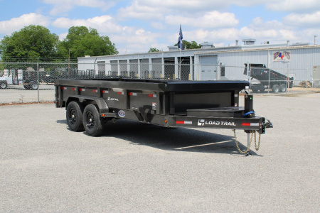 New 2026 Load Trail 7X16 14K Low Pro w/ 2' Sides Dump Trailer