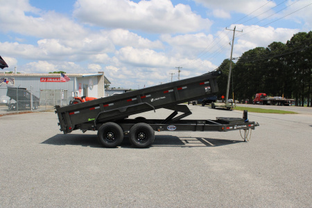 New 2026 Load Trail 7X16 14K Low Pro w/ 2' Sides Dump Trailer