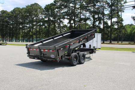New 2026 Load Trail 7X16 14K Low Pro w/ 2' Sides Dump Trailer
