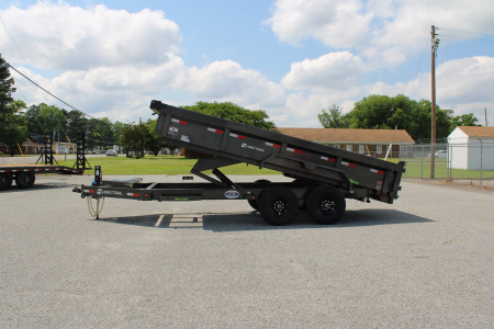 New 2026 Load Trail 7X16 14K Low Pro w/ 2' Sides Dump Trailer
