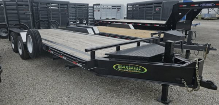 New 2025 Maxwell 20K# GVWR Flatbed Equipment Trailer