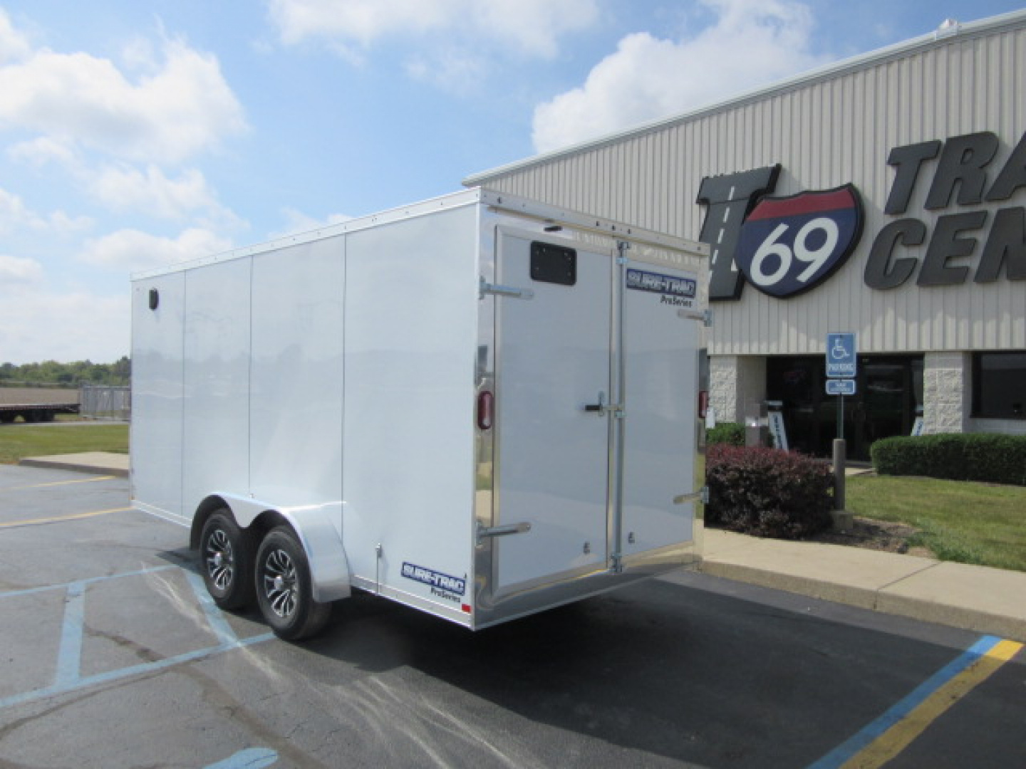 New 2026 Sure-Trac 7 x 16 Pro Series STW8416TA-100 Cargo / Enclosed Trailer 10K / Rear Double Doors