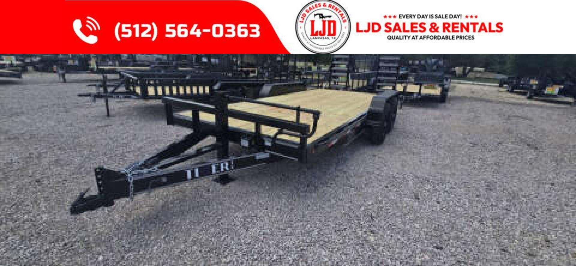 New 2026 Tiger Trailers -- 83 "X 20'- BP - Equipment Trailer