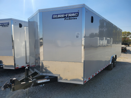 New 2026 Sure-Trac 8.5x24 Pro Series Enclosed Bullnose Car Hauler