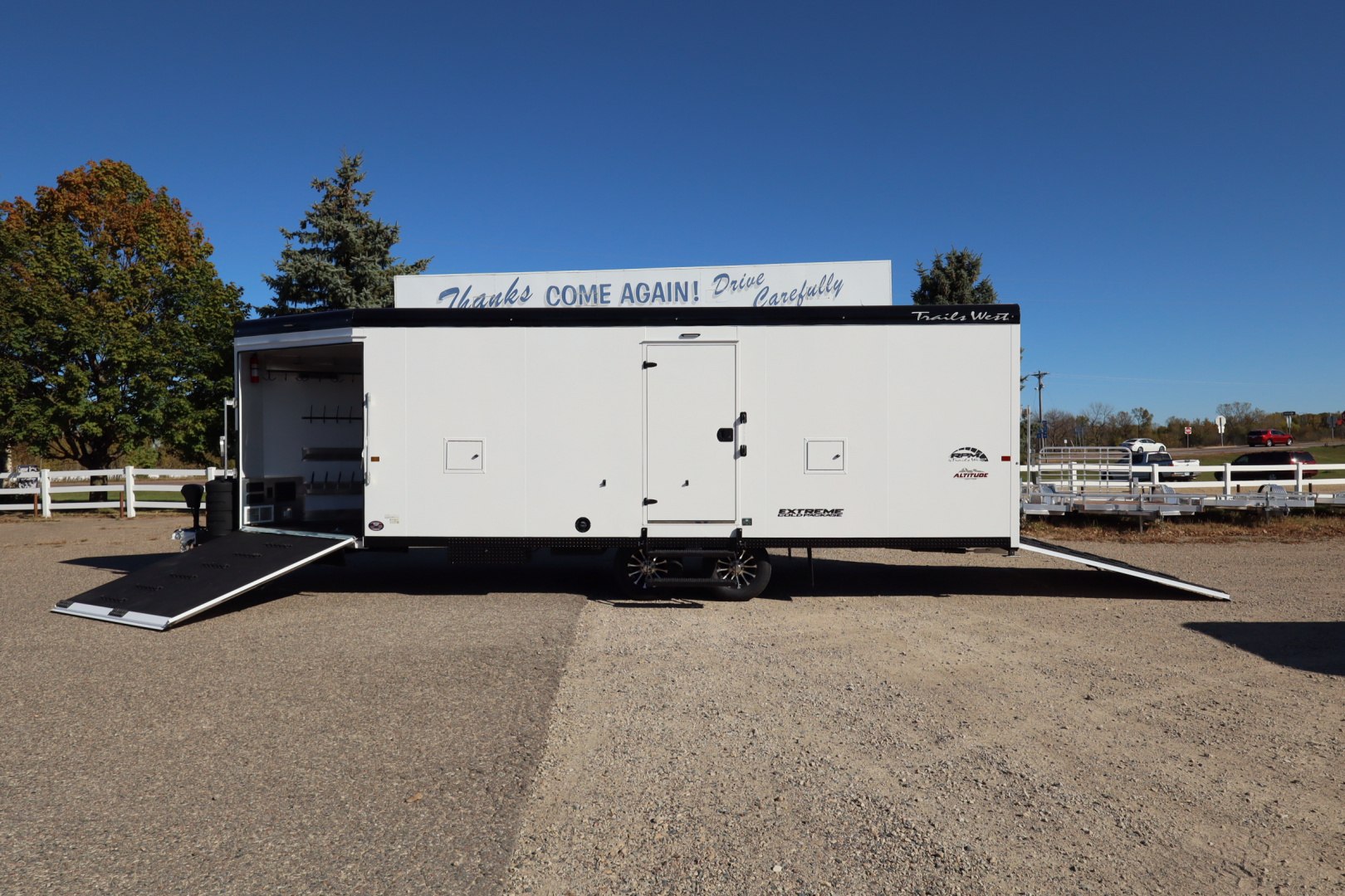 New 2026 Trails West RPM 28' BP Snowmobile Trailer