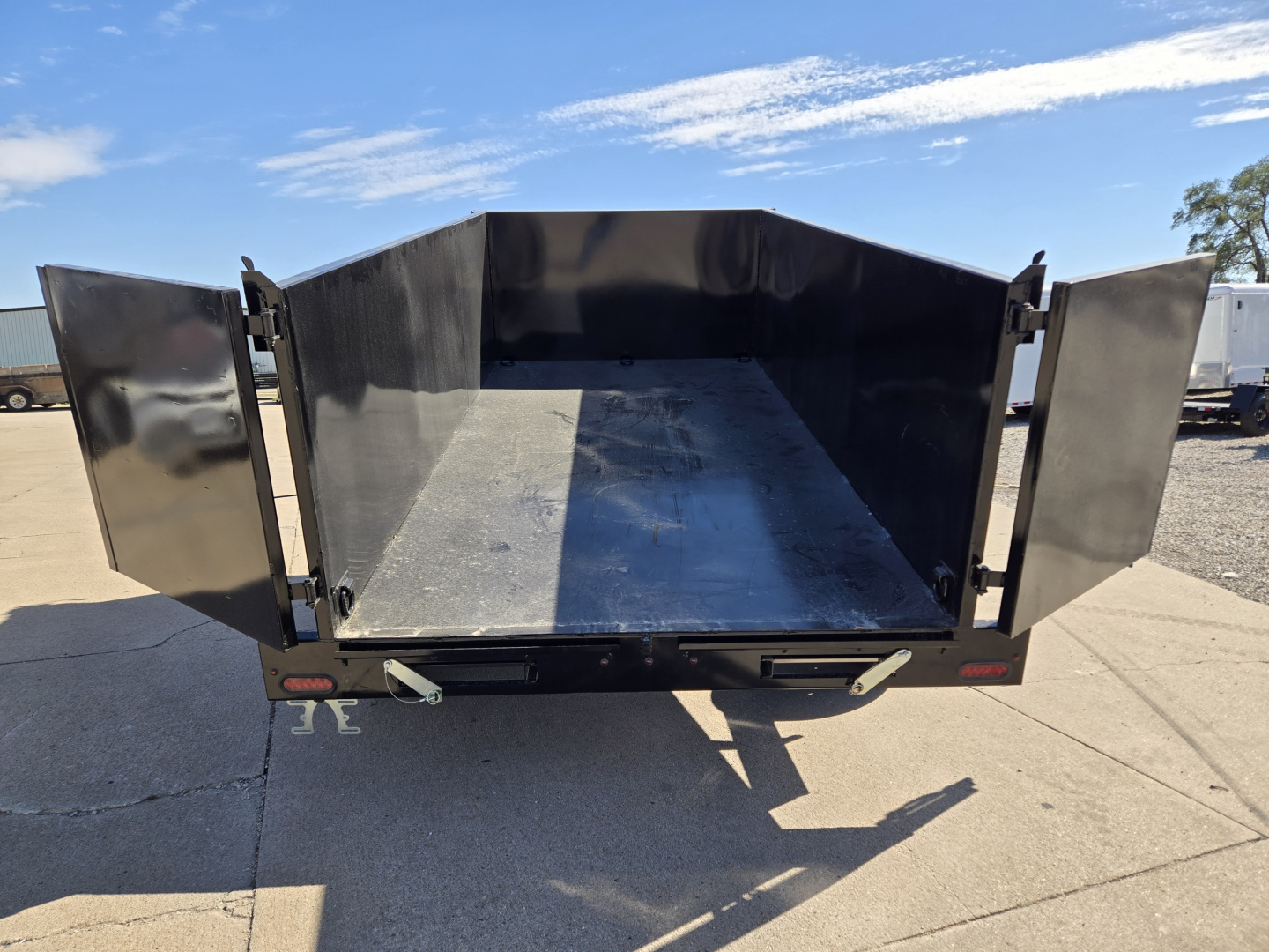 New 2026 H&H Trailers 7x14 High Side Scissor 14K Dump Trailer
