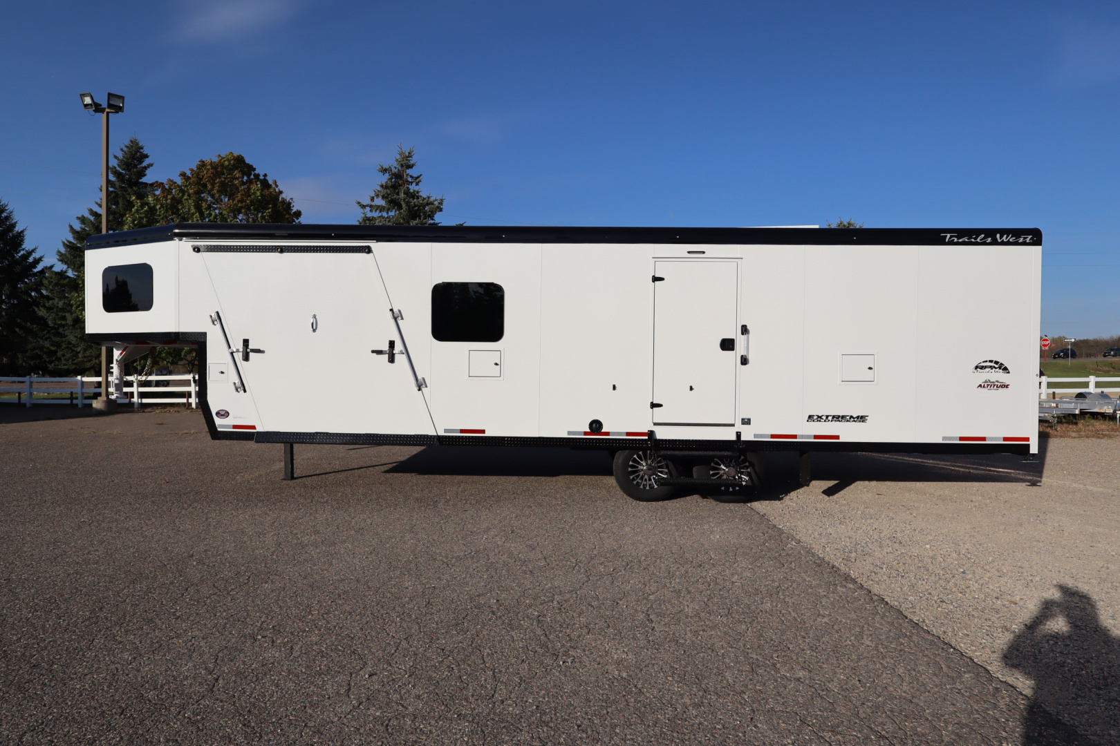 New 2026 Trails West RPM 28' Gooseneck Snowmobile Trailer