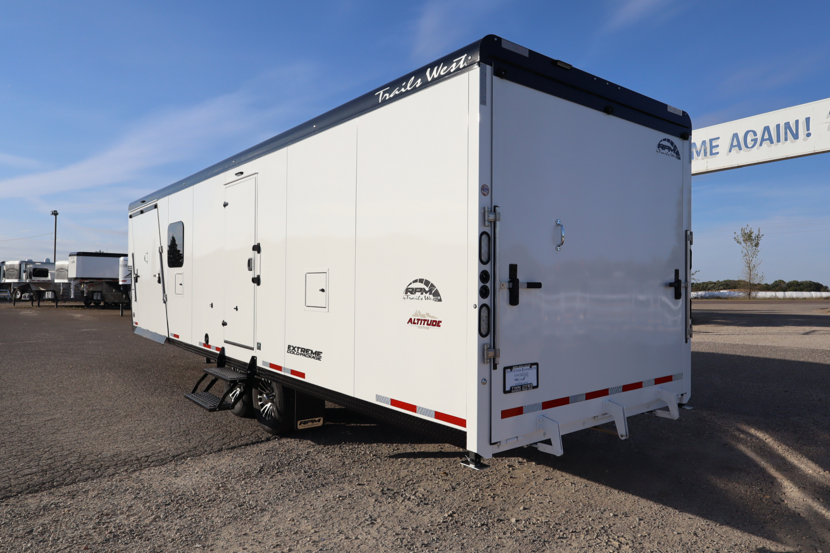 New 2026 Trails West RPM 28' Gooseneck Snowmobile Trailer