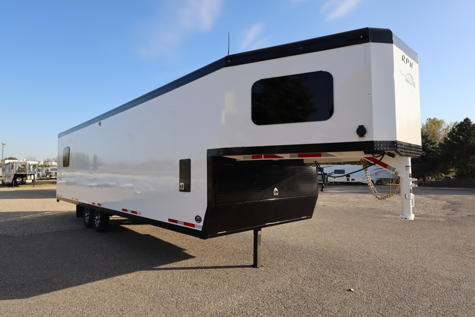 New 2026 Trails West RPM 28' Gooseneck Snowmobile Trailer