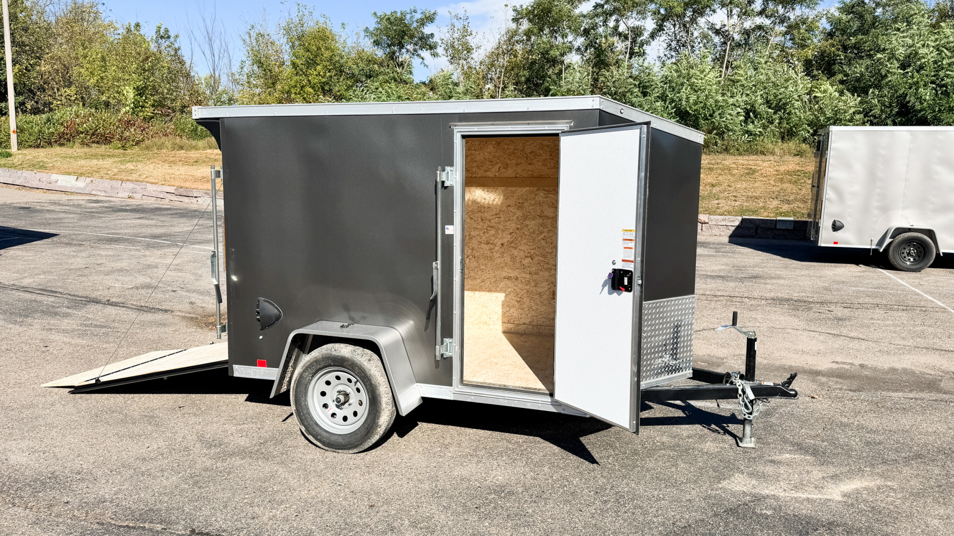 New 2025 RC 5x8 Enclosed Cargo Trailer - Ramp Door!