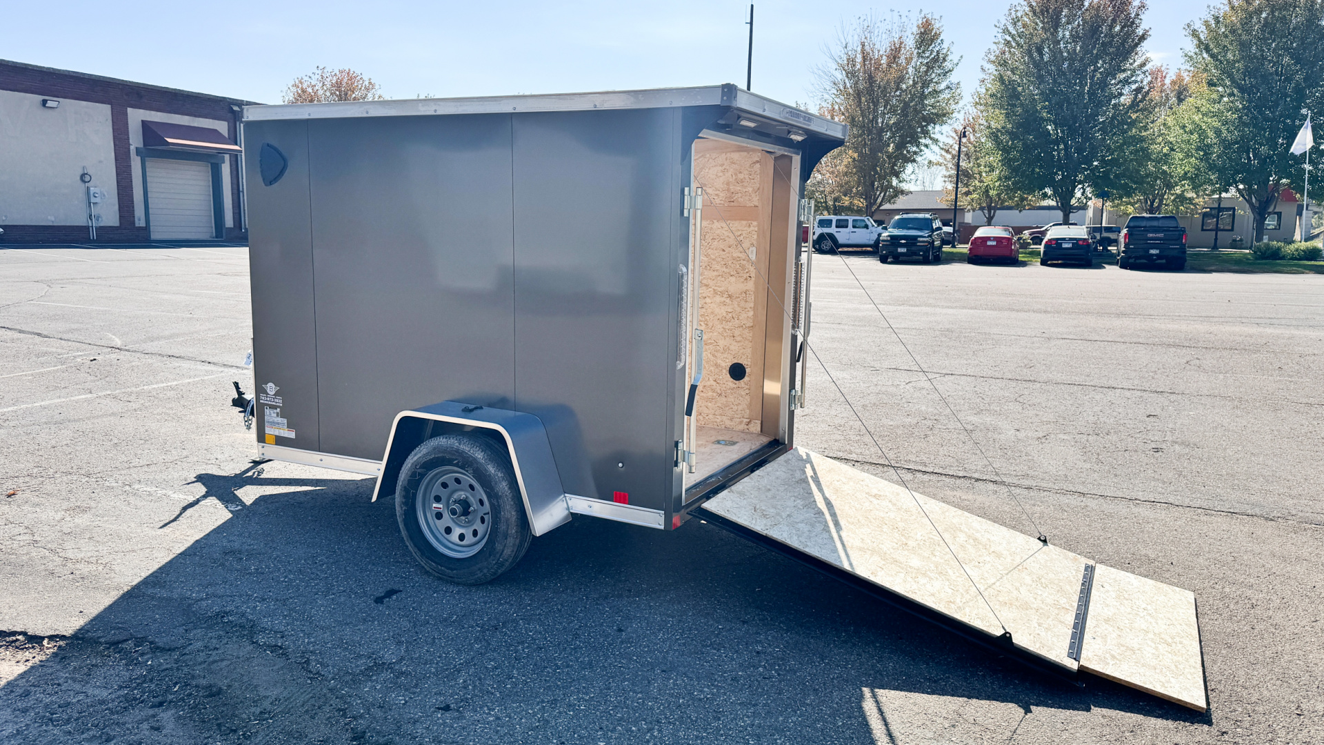New 2025 RC 5x8 Enclosed Cargo Trailer - Ramp Door!