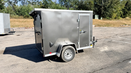 New 2025 RC 5x8 Enclosed Cargo Trailer - Ramp Door!
