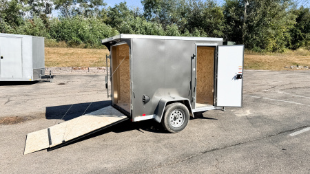 New 2025 RC 5x8 Enclosed Cargo Trailer - Ramp Door!