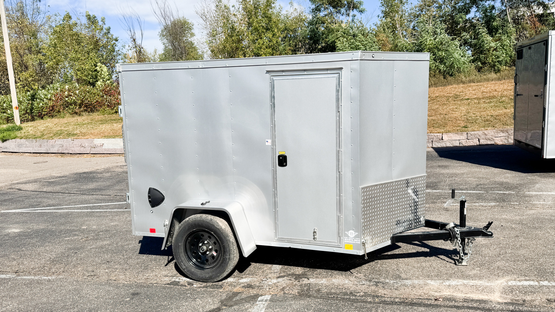 New RC Trailers 5x8 Enclosed Cargo Trailer - Double Doors!