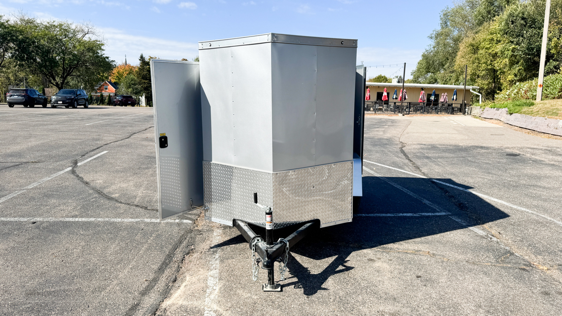 New RC Trailers 5x8 Enclosed Cargo Trailer - Double Doors!