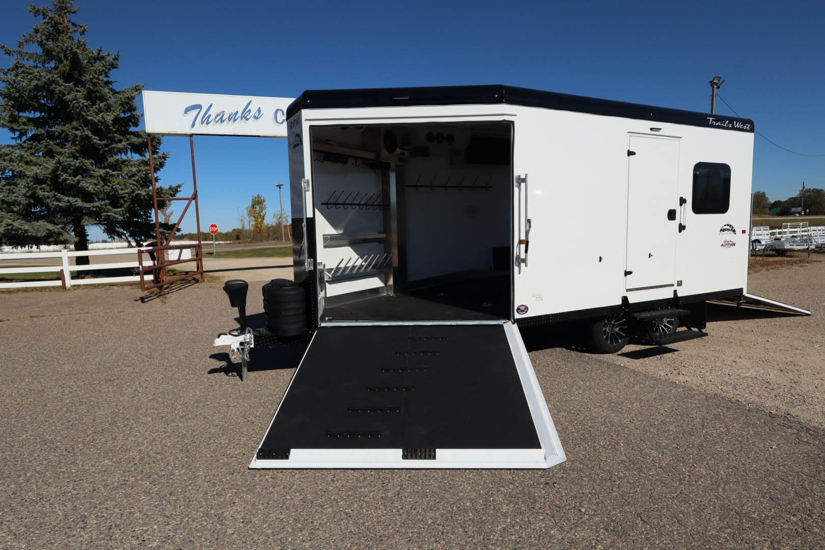 New 2026 Trails West RPM 20' BP Snowmobile Trailer