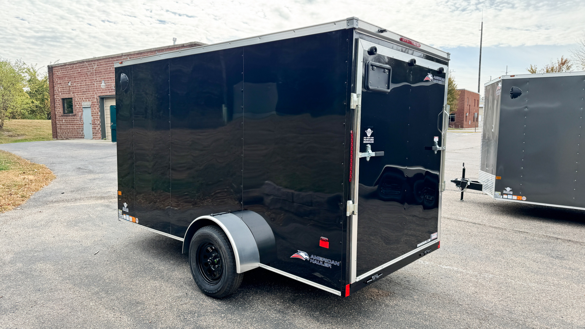 New American Hauler 6x12 Enclosed Trailer - Rear Ramp Door!