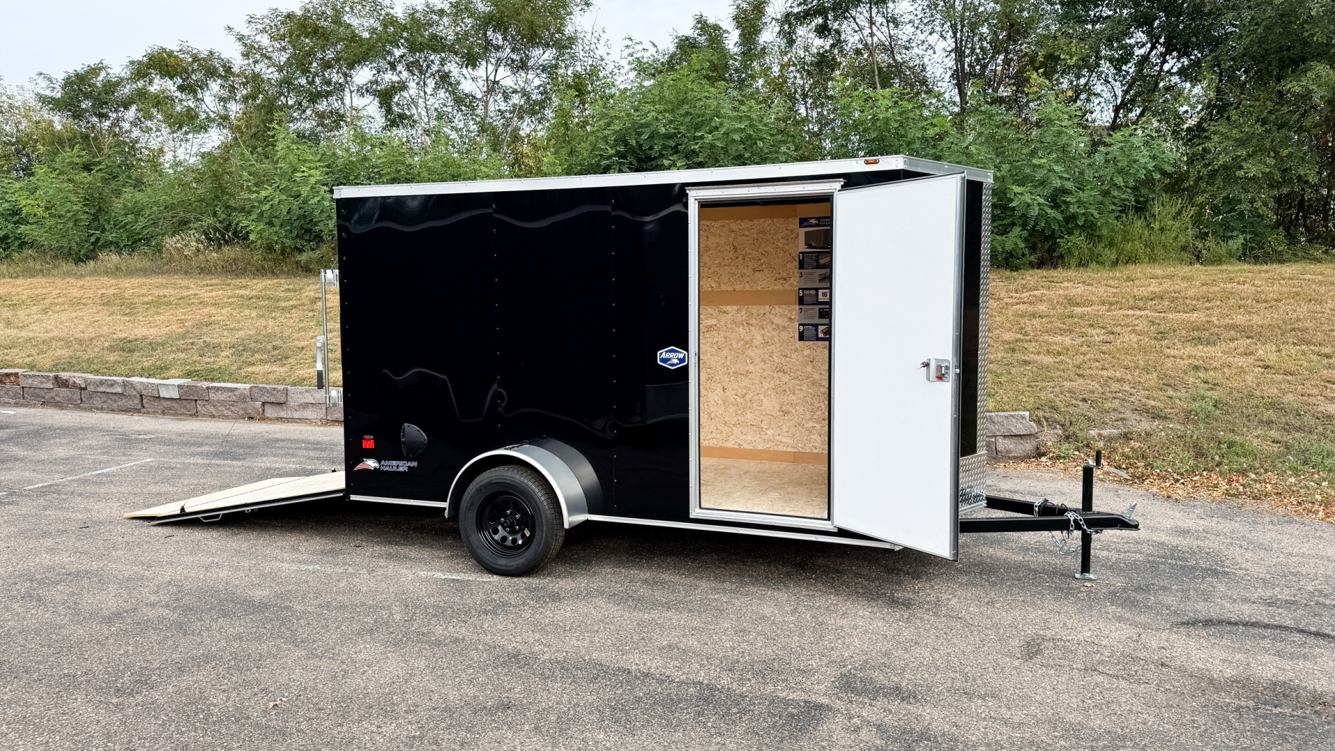 New American Hauler 6x12 Enclosed Trailer - Rear Ramp Door!