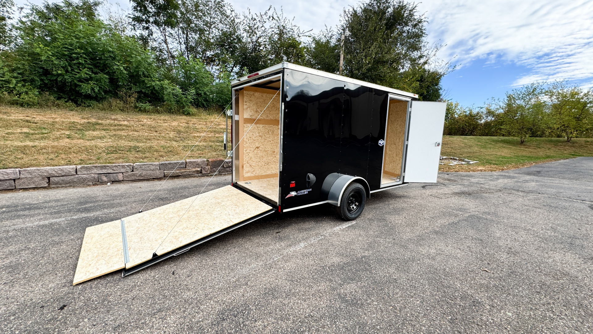 New American Hauler 6x12 Enclosed Trailer - Rear Ramp Door!