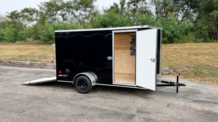 New American Hauler 6x12 Enclosed Trailer - Rear Ramp Door!