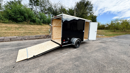 New American Hauler 6x12 Enclosed Trailer - Rear Ramp Door!