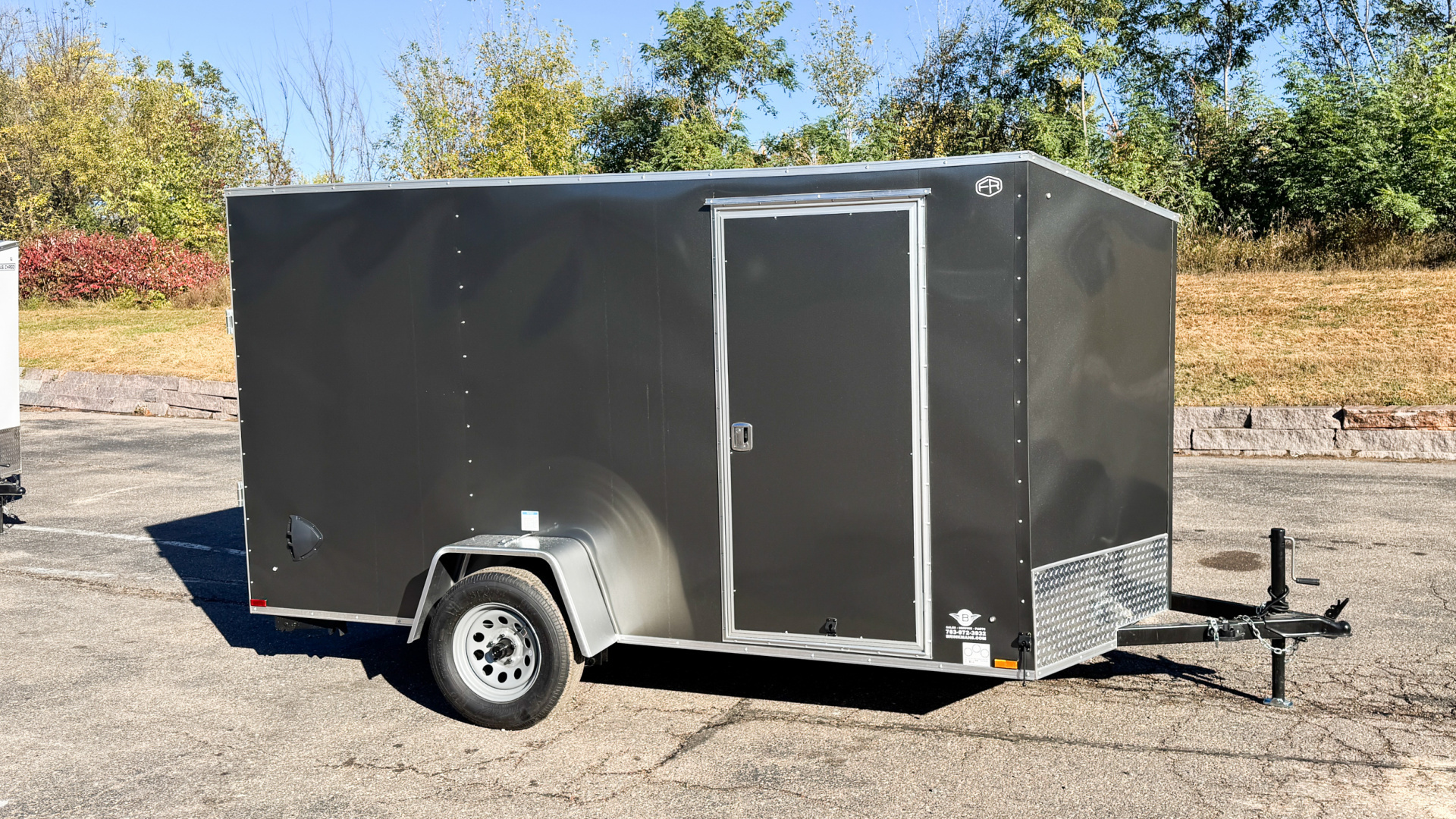 New US Cargo 6x12 Enclosed Cargo Trailer - Ramp Door!