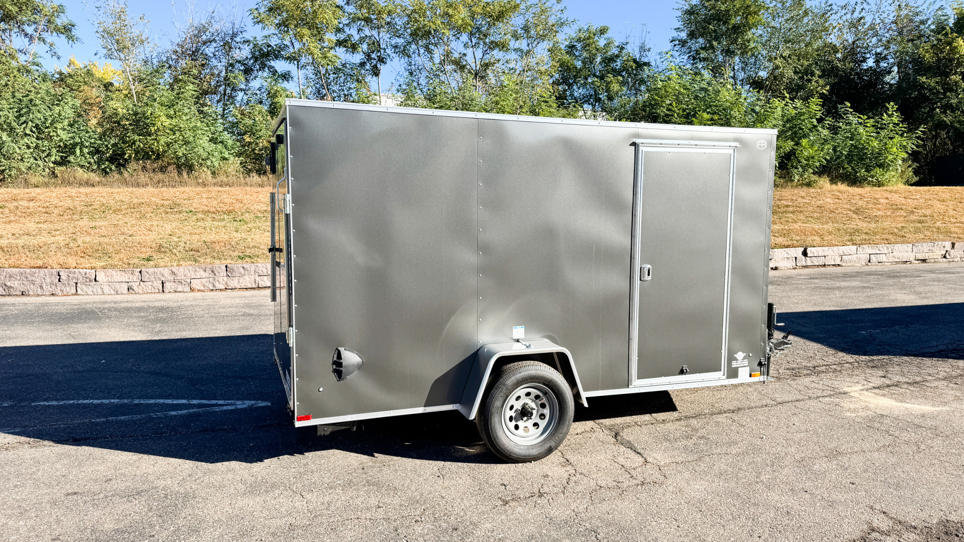 New US Cargo 6x12 Enclosed Cargo Trailer - Ramp Door!