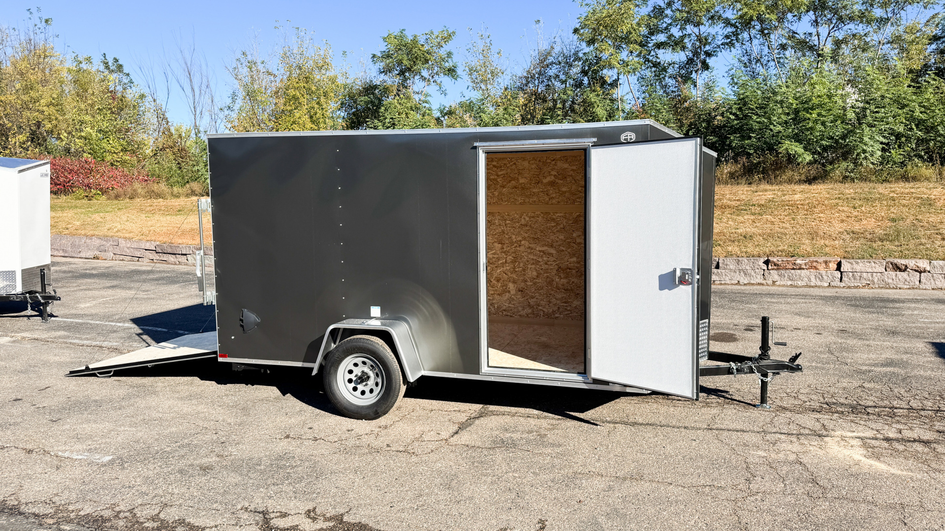 New US Cargo 6x12 Enclosed Cargo Trailer - Ramp Door!
