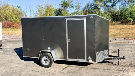 New US Cargo 6x12 Enclosed Cargo Trailer - Ramp Door!