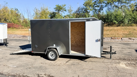 New US Cargo 6x12 Enclosed Cargo Trailer - Ramp Door!