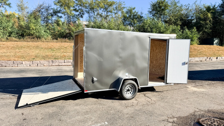 New US Cargo 6x12 Enclosed Cargo Trailer - Ramp Door!