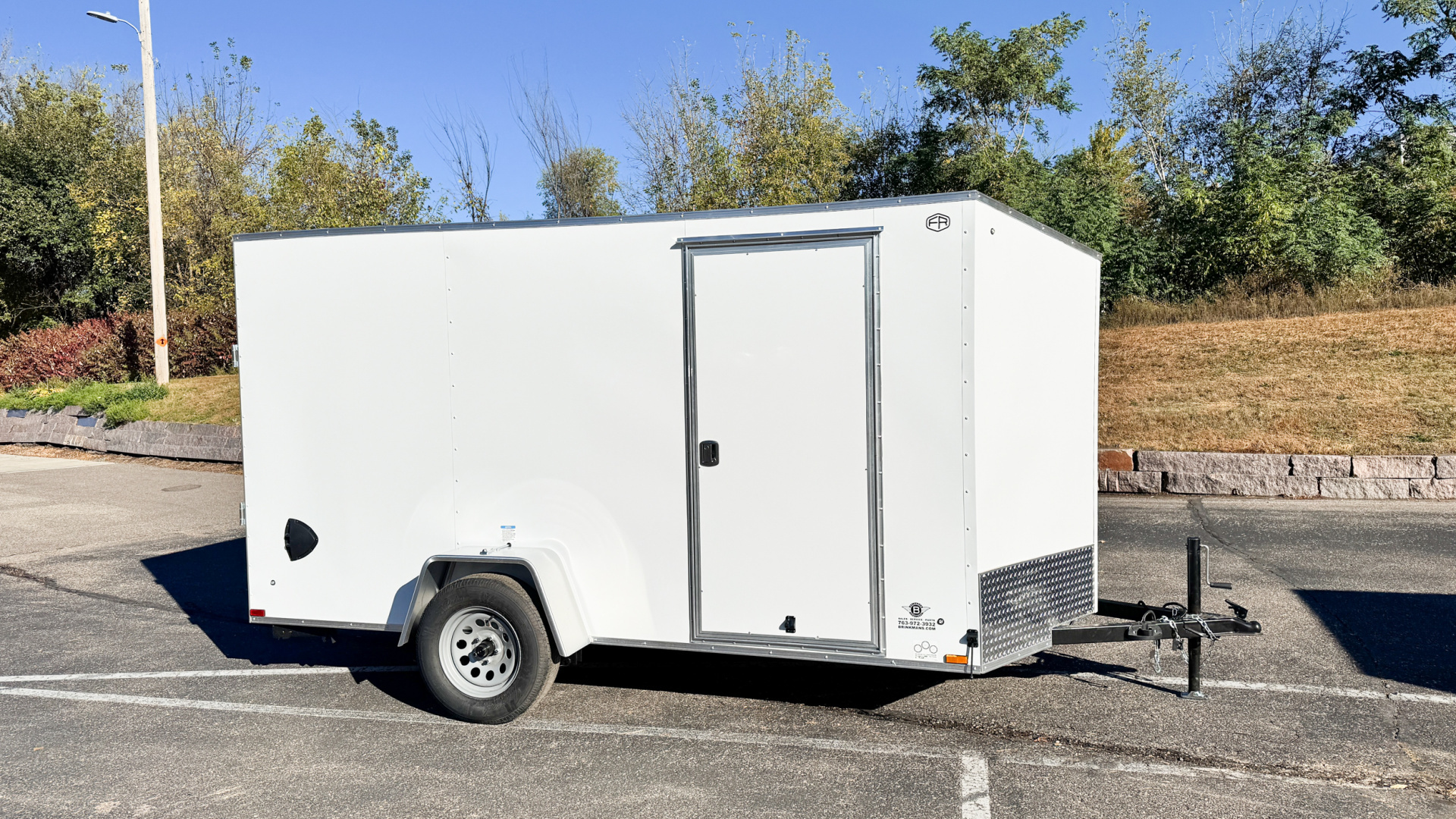 New US Cargo 6x12 Enclosed Cargo Trailer - Ramp Door!