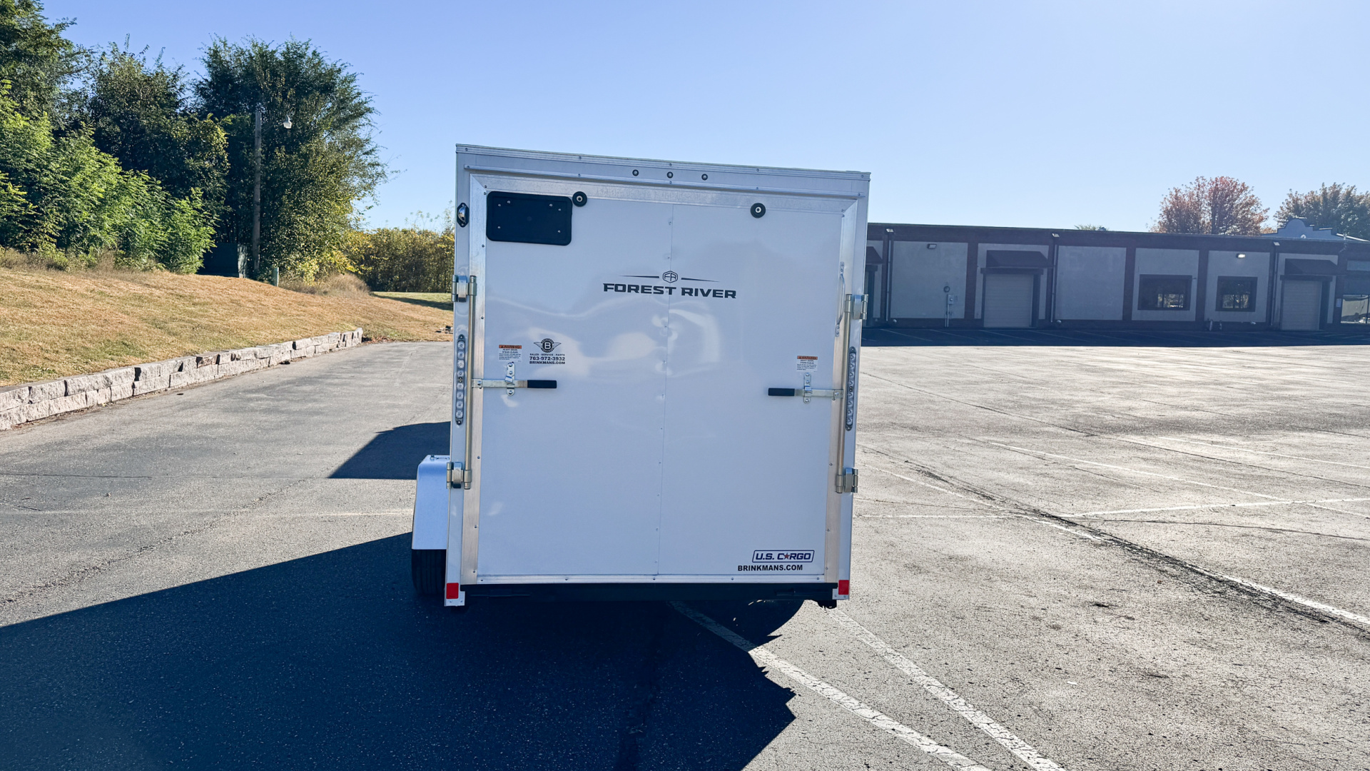 New US Cargo 6x12 Enclosed Cargo Trailer - Ramp Door!