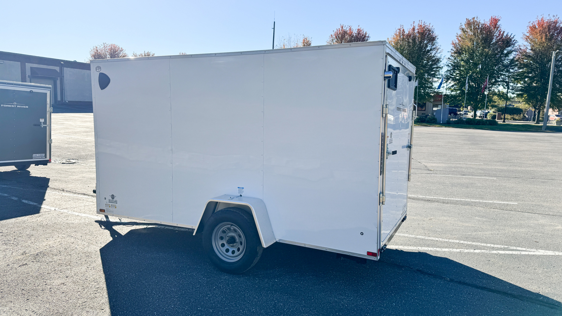 New US Cargo 6x12 Enclosed Cargo Trailer - Ramp Door!