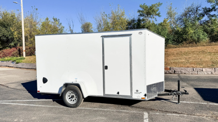 New US Cargo 6x12 Enclosed Cargo Trailer - Ramp Door!