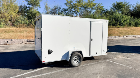 New US Cargo 6x12 Enclosed Cargo Trailer - Ramp Door!