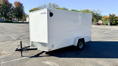 New US Cargo 6x12 Enclosed Cargo Trailer - Ramp Door!