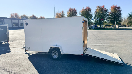 New US Cargo 6x12 Enclosed Cargo Trailer - Ramp Door!