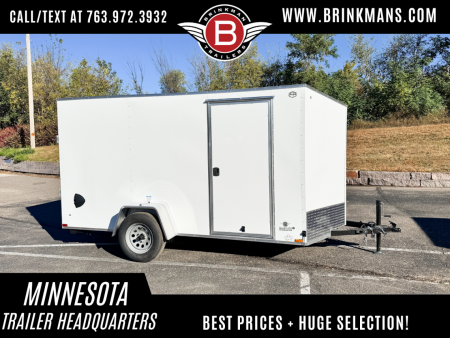 New US Cargo 6x12 Enclosed Cargo Trailer - Ramp Door!