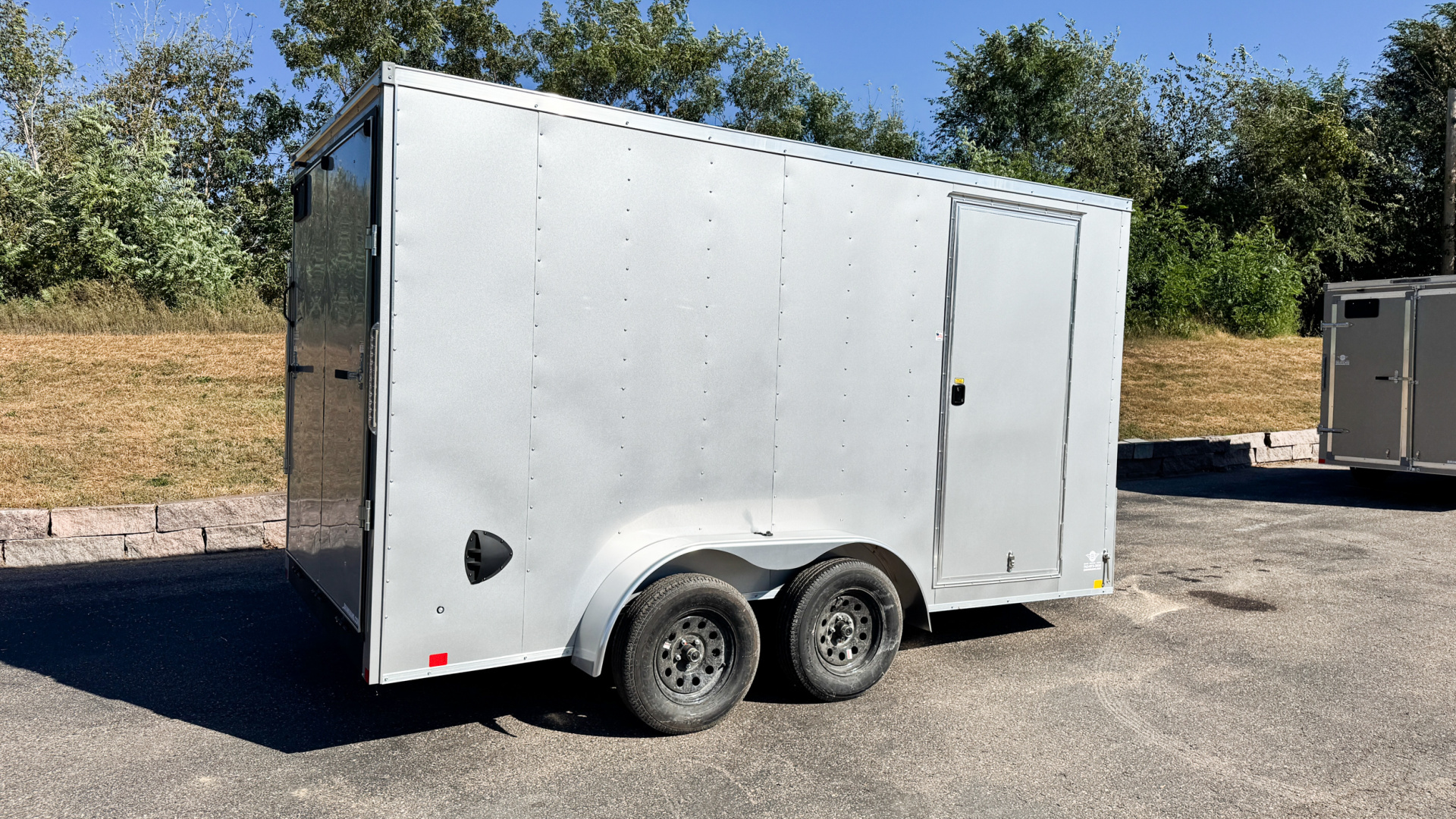 New RC Trailer 7x14 Enclosed Cargo Trailer - Ramp Door!