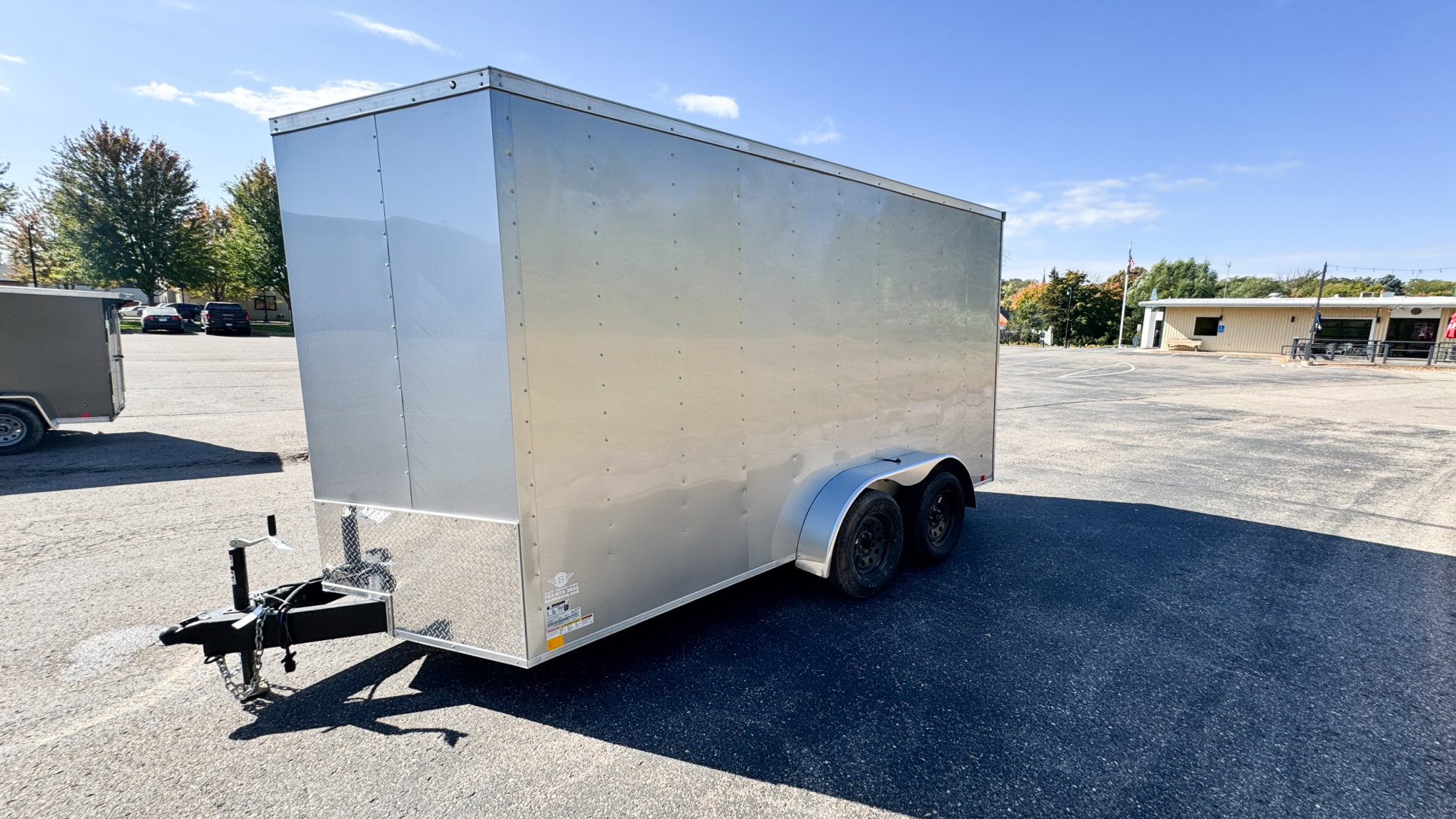 New RC Trailer 7x14 Enclosed Cargo Trailer - Ramp Door!