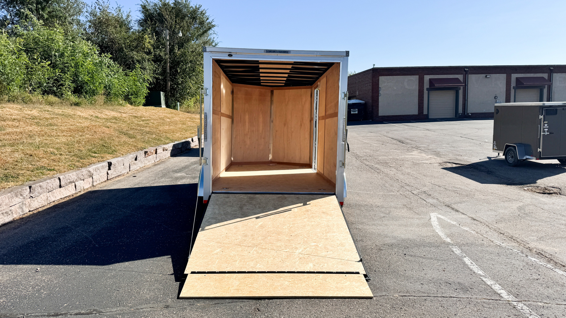 New RC Trailer 7x14 Enclosed Cargo Trailer - Ramp Door!