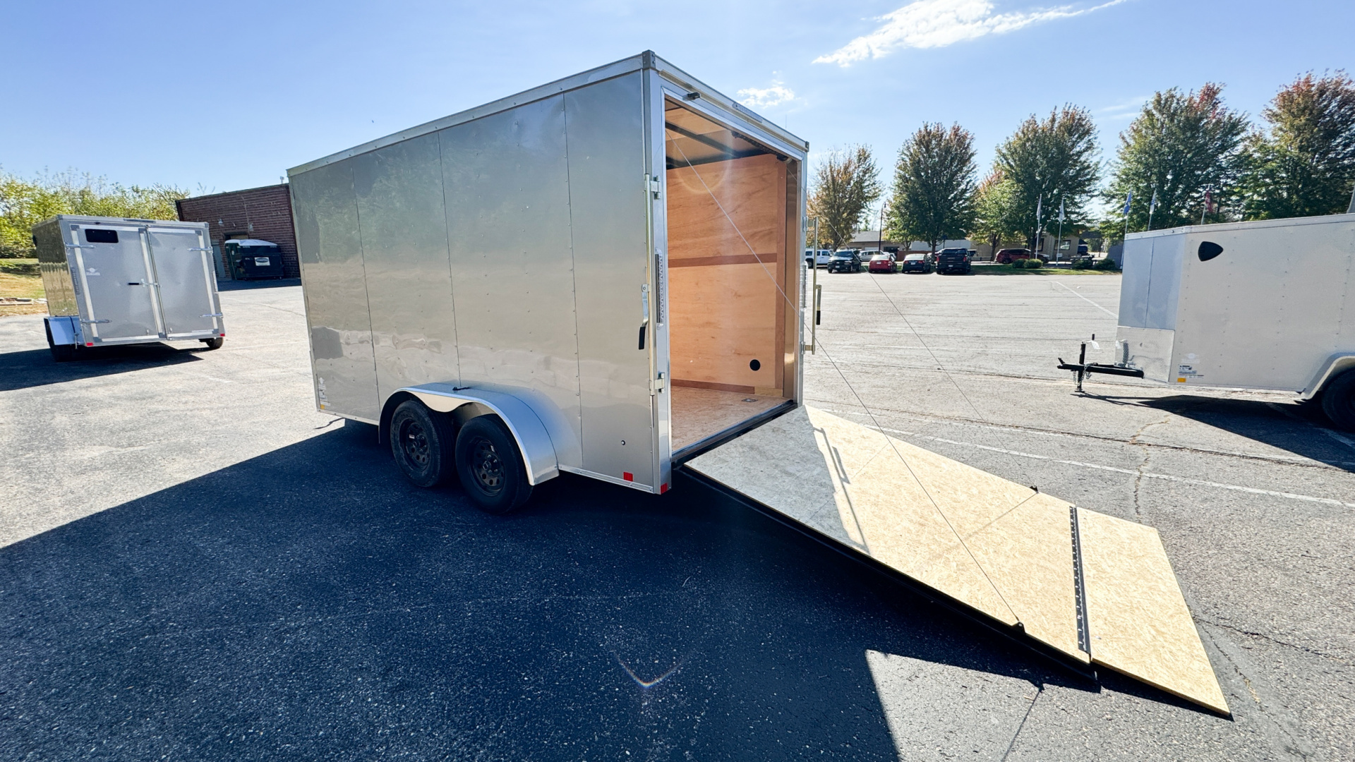 New RC Trailer 7x14 Enclosed Cargo Trailer - Ramp Door!
