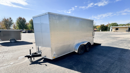 New RC Trailer 7x14 Enclosed Cargo Trailer - Ramp Door!