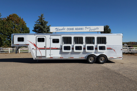 Used 2002 Exiss Trailers 5 Horse Gooseneck Horse Trailer
