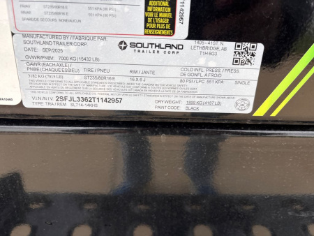 New 2026 SOUTHLAND TRAILER CORP. SL714-14KHS Dump Trailer