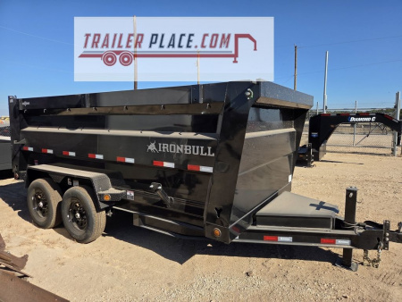 New 2026 IRON BULL 83"X14'x4' 15K DTB DUMP TRAILER
